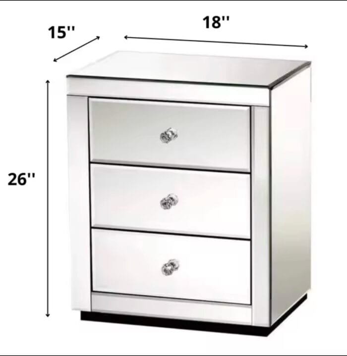 Mirror Bedside Table