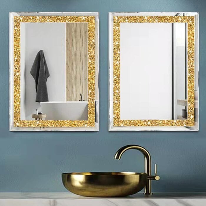 Crystal Rhinestone Diamond Wall Mirror