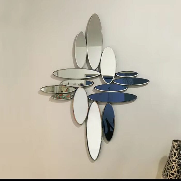 Mirror wall decoration , crystal clear side curved for home decore