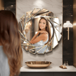 Round Shape Art Deco Mirror With Modern Desing Mirror2