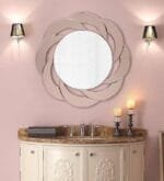 Round Shape With Modern Desing Mirror