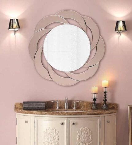 Round Shape With Modern Desing Mirror